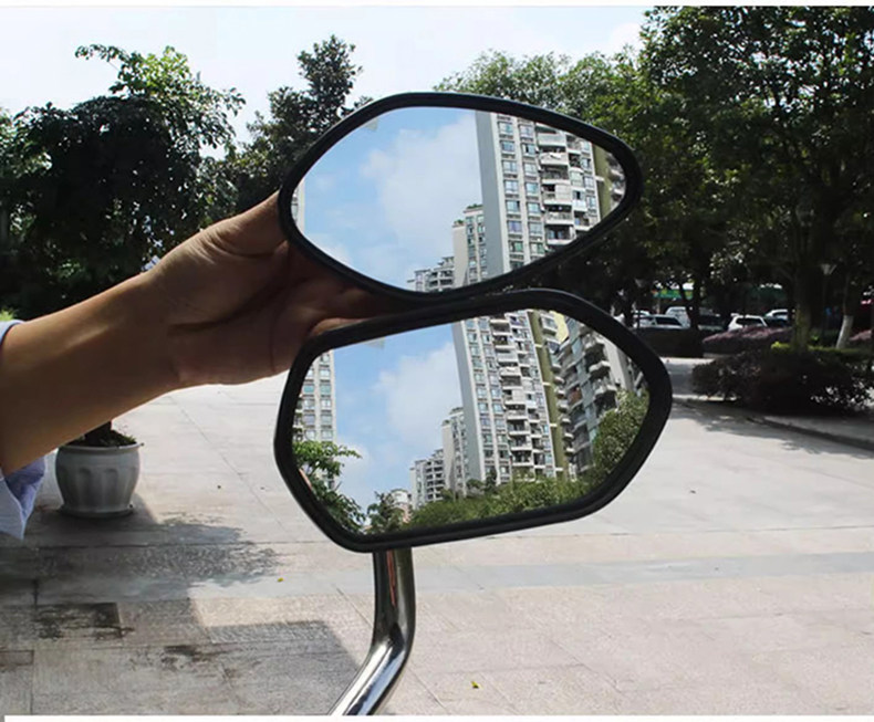 Pedal motorcycle Qianjiang QJMOTOR Hong 125 rearview mirror convex mirror spherical large field of view modified mirror accessories