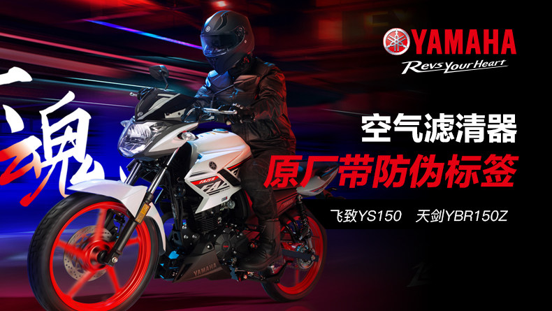 Original Yamaha motorcycle filter YS150 Tianjian YBR150Z oil filter element filter
