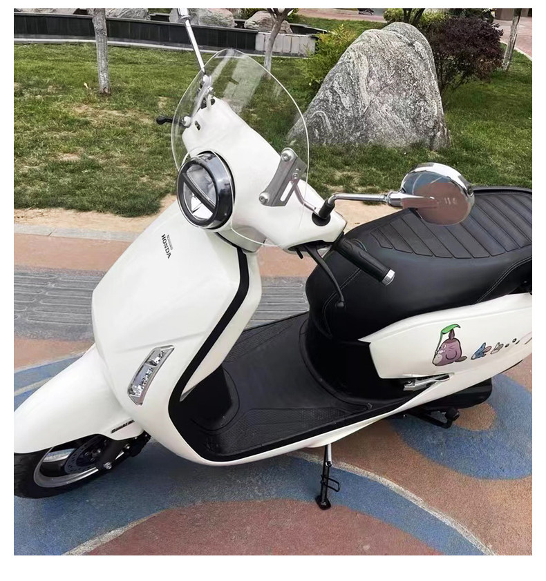 New Continent Retro Scooter NS125LA Thickened Front Windshield Modification Accessories Windshield Windshield