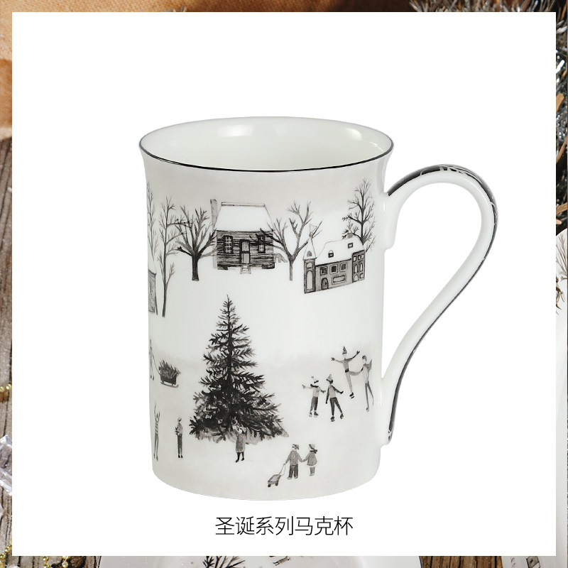 Christmas Stargao Stechcol Nordic mug ceramic couple pair of cups and cups simple holiday gift