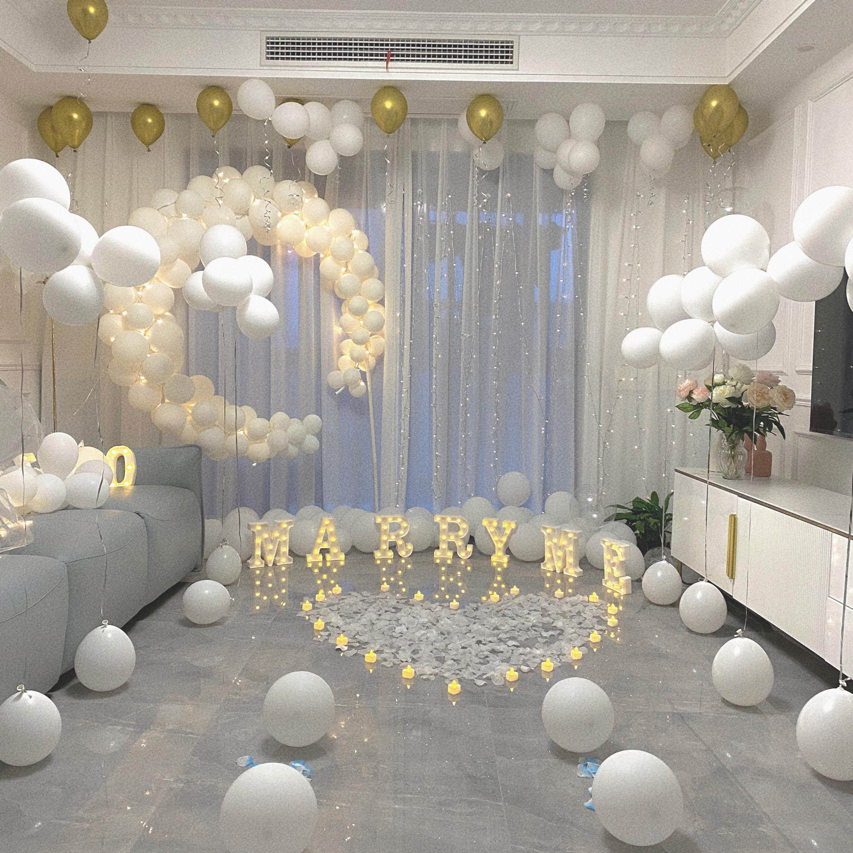 The wedding room layout the romantic fields of creative supplies with room balloon scene advanced 520 decoration