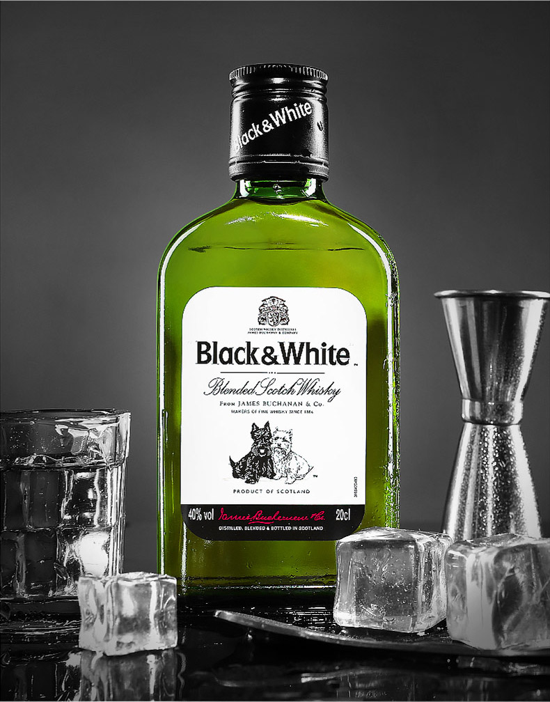 Black&White 黑白狗 苏格兰威士忌 200ml*5件 下单折后￥97.5包邮