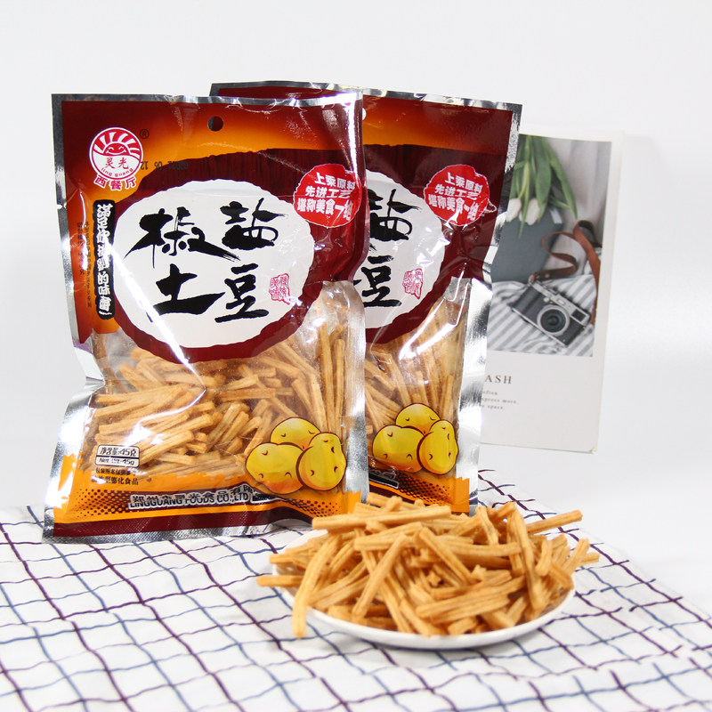 Lingguang salt and pepper potatoes 8090 post-childhood nostalgic french fries snacks leisure craving delicious puffed snacks