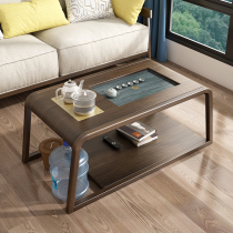Tea table table making tea living room home minimalist solid wood simple kung fu tea table one simple modern short tea table