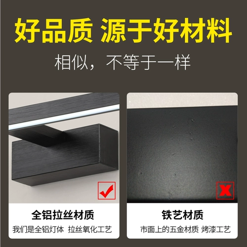 Светодиодные передние фары для зеркала, платиновое интерьерное освещение для ванной комнаты, три цвета