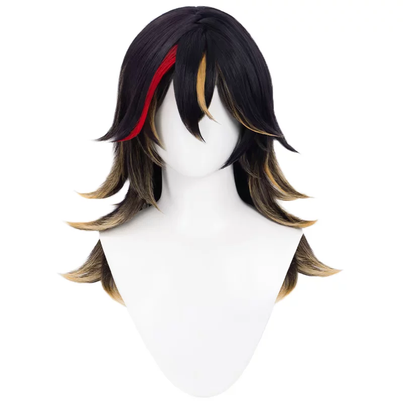DOKIDOKI Genshin Impact, яблоко, черный парик, (Physicals), косплей