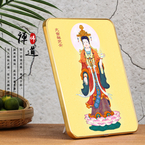 Customized portrait of the auspicious goddess auspicious goddess statue goddess of merit and virtue glitter film print
