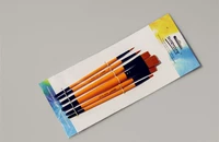 6 желтых стержней черной хвостовой щетки