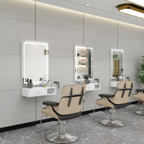 Net celebrity wall-mounted makeup mirror beauty salon mirror barber shop hair salon special lamp mirror hot dyeing tool table
