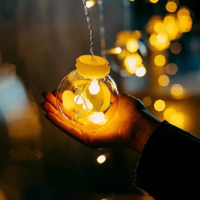 LED curtain star lighting network red decorated lamp room layout outdoor color lights full of star girl lights string