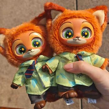 Zootopia Full Series 6 Vinyl Plush Toys Trendy Blind Box Figurines Keychains Student Backpack Charms