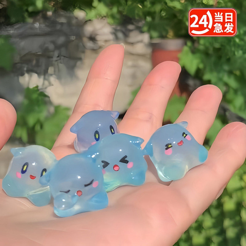 微缩迷你2025创意个性解压神奇艾比水捏捏夜光版动漫挂件饰品