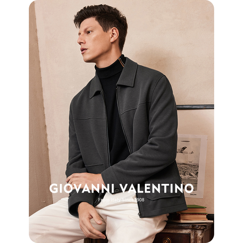 Giovanni Valentino Spring New Business Casual Men's Short Lapel High-End Jacket