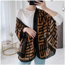 Back-shaped cotton linen scarf cotton linen scarf ladies autumn and winter New Joker Spring and Autumn long dual-purpose oversized shawl
