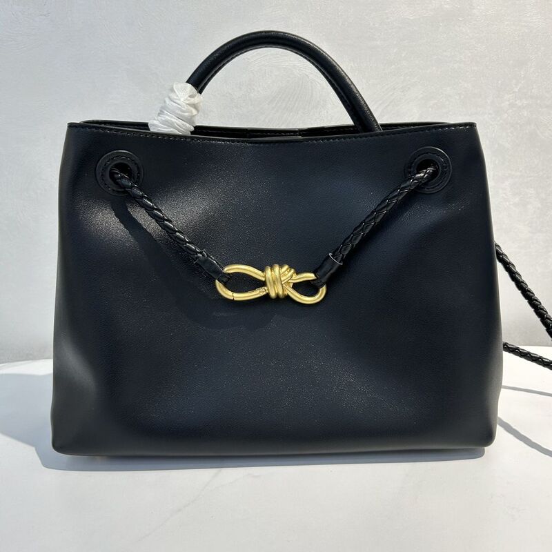 Sandera.Osoi Women's Genuine Leather Large-Capacity Tote Bag, Crossbody Commuter Bowknot Shoulder Handbag