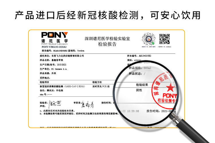 阿根廷进口纯天然进口果汁1000ml*2