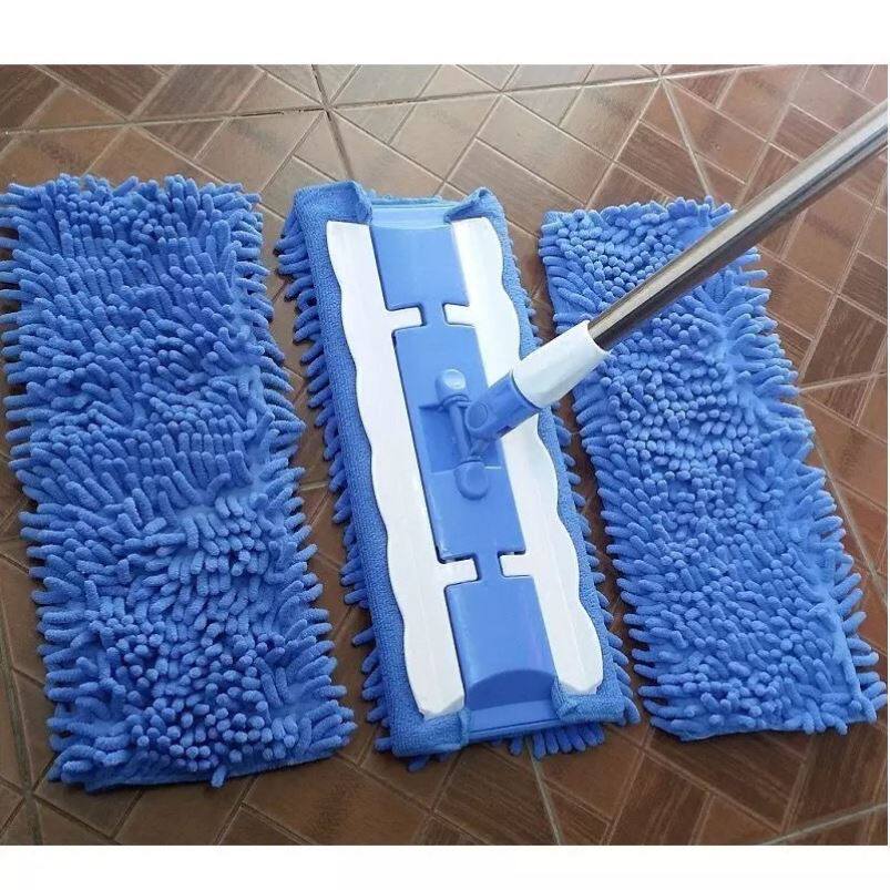 Mop floor mop floor special rag mop Home flat clip mop Lazy Man Flat Dei Mop Replace Cloth Waterless Print