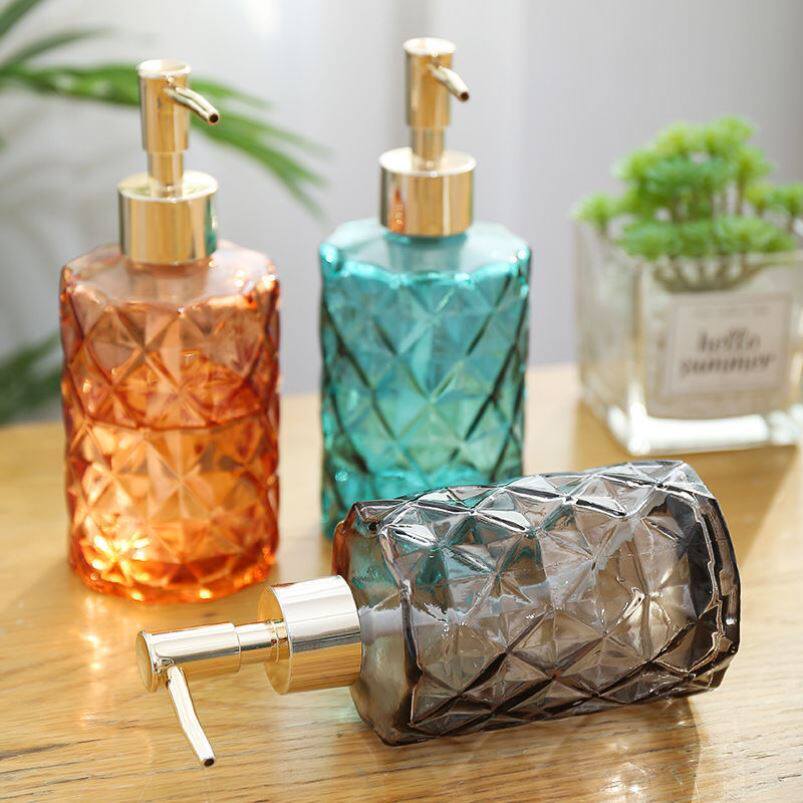 Essential Oil Bottle Empty Bottle Vacuum Bottle Pressed Glass Split Bottle Large Capacity Upscale Spray Bottle Lotion Bottle Transparent