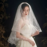 月下相恋 Короткая кружевная вуаль, аксессуар для волос