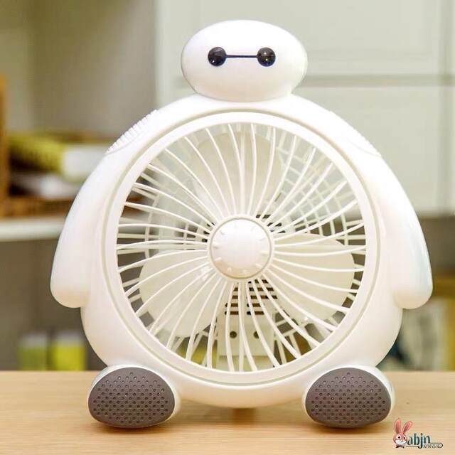 Mini fan small student dormitory bed cartoon big white small fan office desktop silent home use