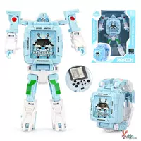 Трансформер, синяя игровая приставка, часы, «три в одном»