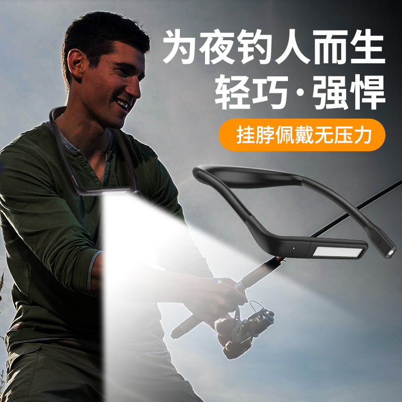 Outdoor Night Light, Hand-Scan Sensor Headlamp, Rechargeable Strong Light for Night Running, Neck-Mounted Light for Reading, Portable Night Fishing Light Outdoor Night Light, Hand-Scan Sensor Headlamp, Rechargeable Strong Light for Night Running, Neck-Mounted Light for Reading, Portable Night Fishing Light