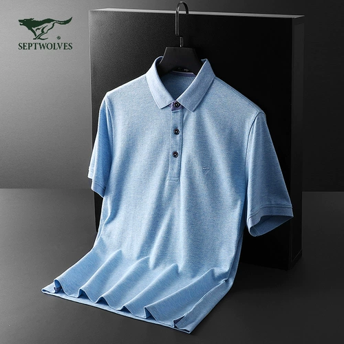 Septwolves, летняя футболка с коротким рукавом, хлопковая футболка polo, 2020
