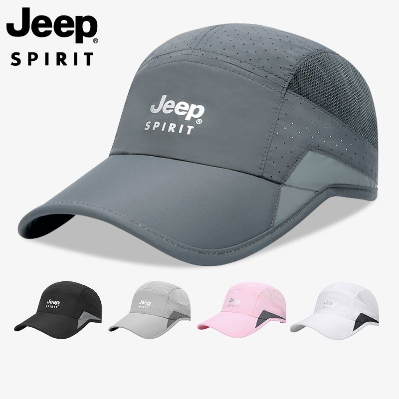 JEEP gip hat men's baseball cap Summer speed dry thin sunscreen sunshade hat man duck tongue cap summer money