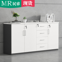 Office floor cabinet Low cabinet Information cabinet Simple modern warm white file cabinet Staff staff locker Office cabinet