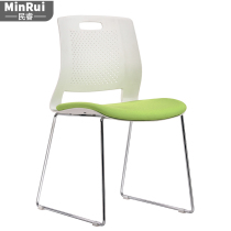 Bow office conference chair Simple modern stackable backrest Meeting guest mesh training chair Computer seat