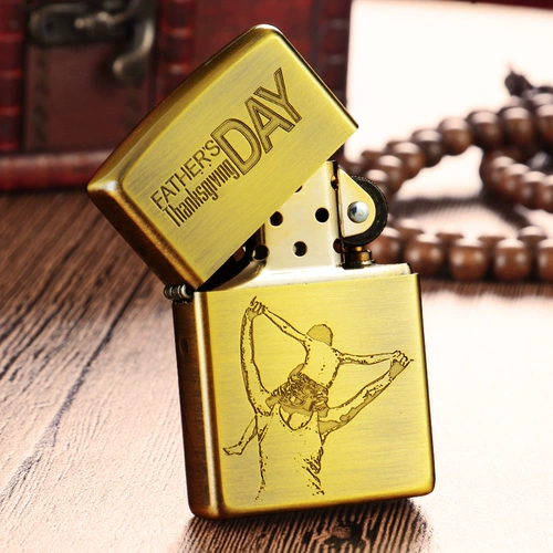 Zhibao Zippo Kerosene Ligher, как горный сдвоенный двойной день резьбы отца