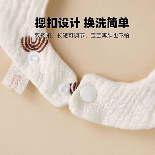 Детский хлопковый марлевый нагрудник, слюнявчик для новорожденных для еды