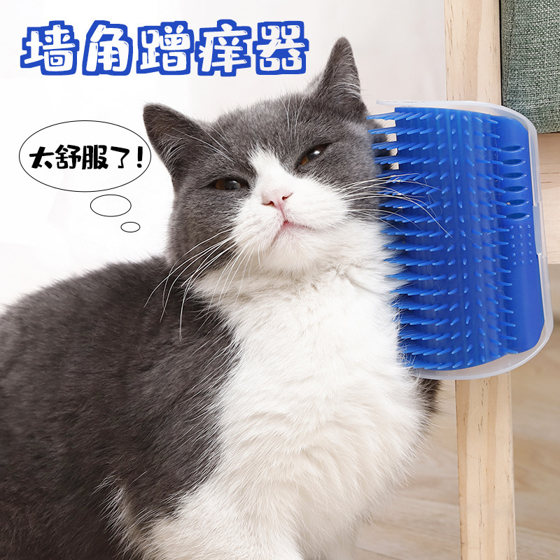 Cat corner rubbing device, cat scratching, itching, toy, itching device, massage brush, pet supplies, cat rubbing face, cat scratching board