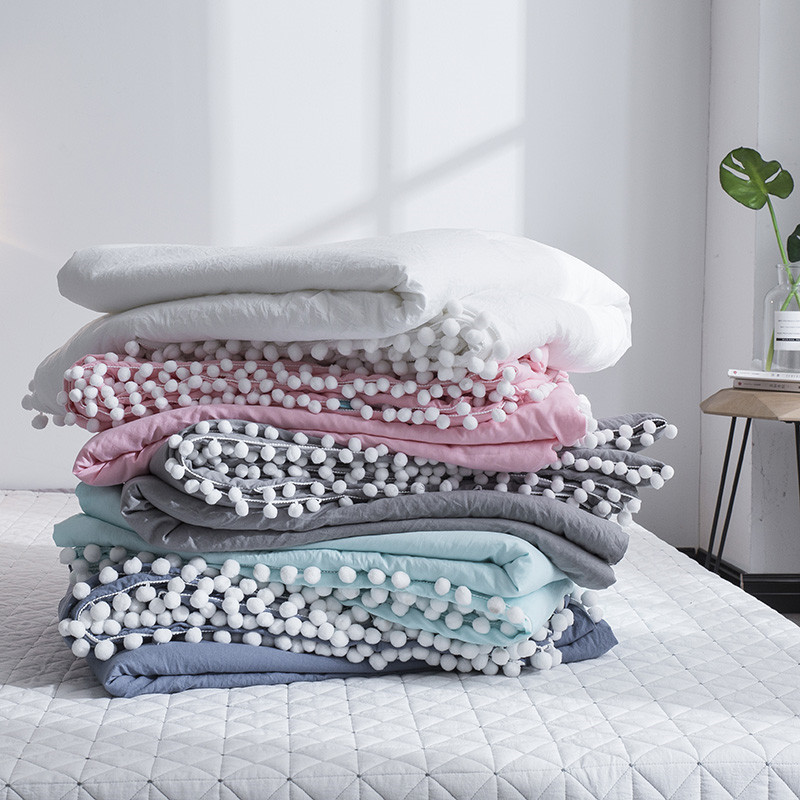 Na Park minimalist Striped Summer Soft Bubble Yarn Air Conditioning By Summer Cool Quilted By Thin And Soft And Soft Double Quilt Can Be Machine Washable