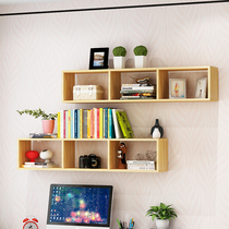 Wall bookshelf partition shelf wall hanging decoration rack living room study storage rack storage rack childrens floor bookshelf