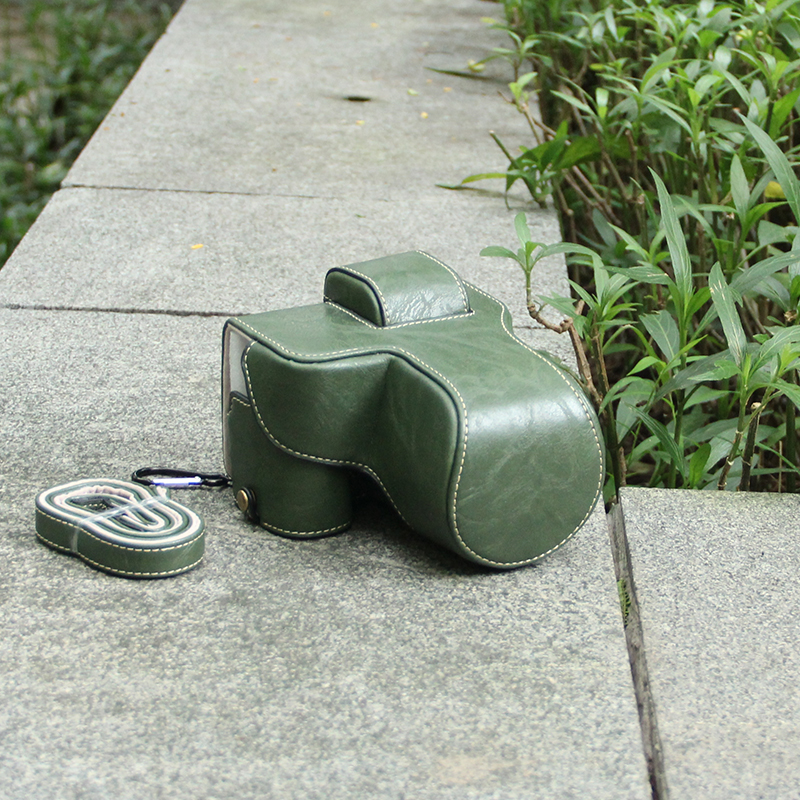 Applicable Fuji XS10 camera bag XT30 micro single eye camera camera XT30II 2nd generation leather sheath XT20 protective sleeve XT200 photographic bag XT4 retro green slanted satchel XT1