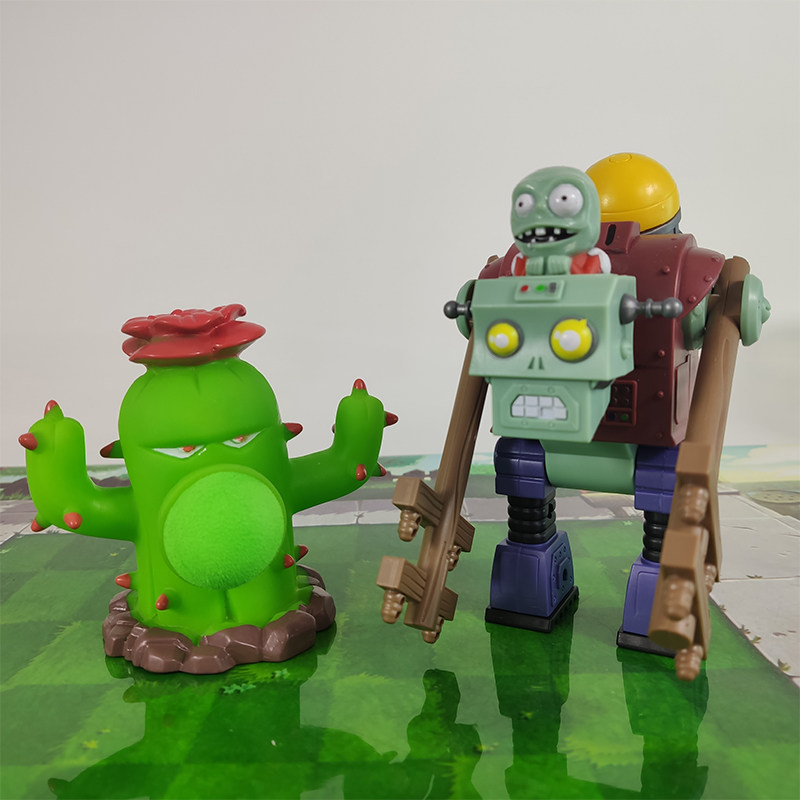 Игрушки-животные 植物大战僵尸玩具大号软胶仙人掌射手可发射炮弹对战手办男孩单个 Rong Dafeng