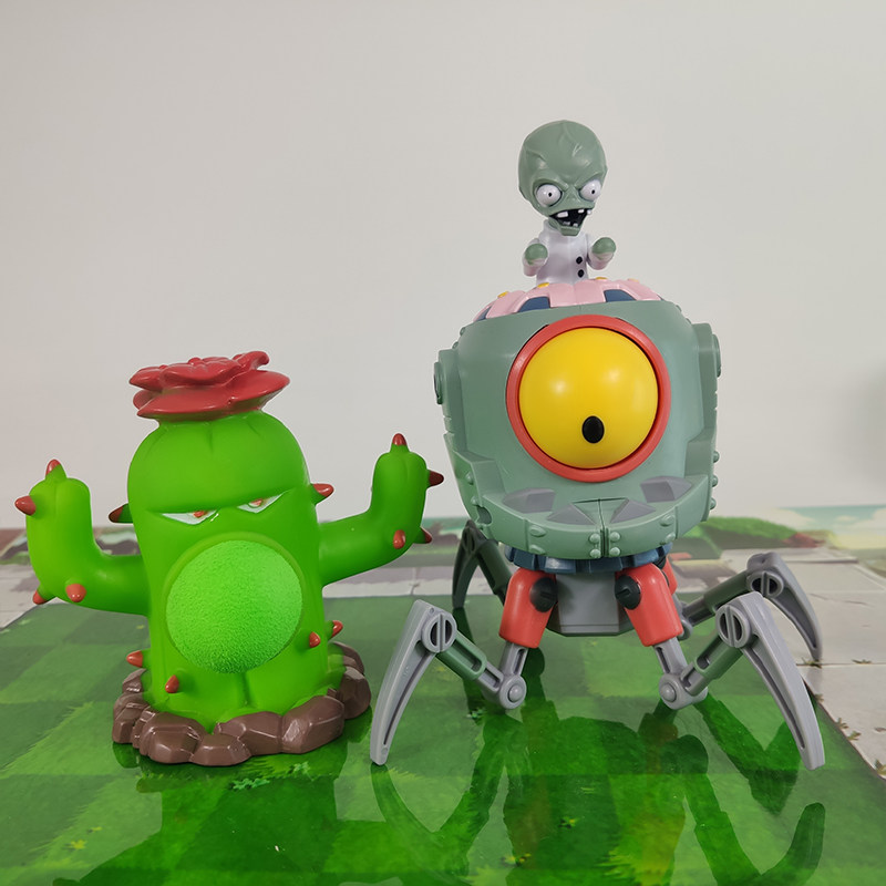 Игрушки-животные 植物大战僵尸玩具大号软胶仙人掌射手可发射炮弹对战手办男孩单个 Rong Dafeng
