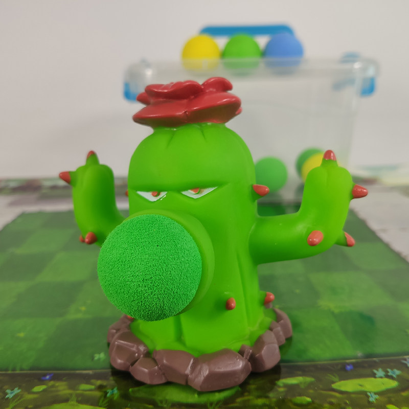Игрушки-животные 植物大战僵尸玩具大号软胶仙人掌射手可发射炮弹对战手办男孩单个 Rong Dafeng