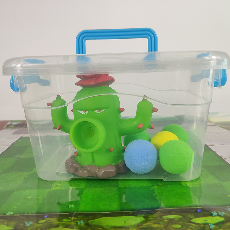 Игрушки-животные 植物大战僵尸玩具大号软胶仙人掌射手可发射炮弹对战手办男孩单个 Rong Dafeng