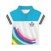 Class uniform custom polo cultural shirt party team building T-shirt summer sports meeting short-sleeved team work clothes printed with logo