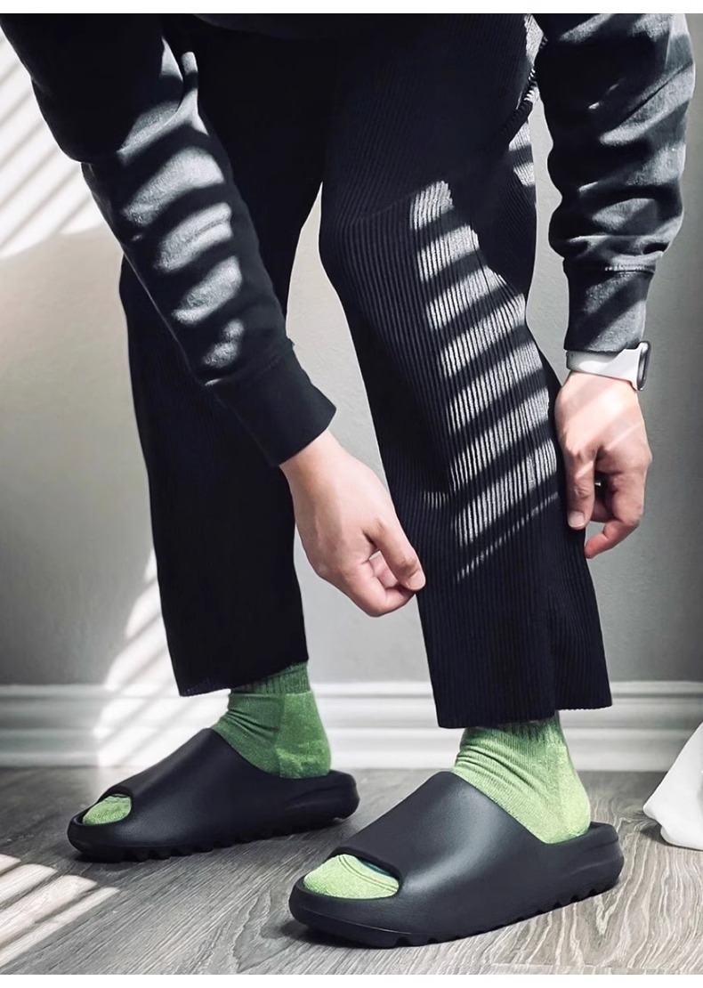 广椰子拖鞋男正品og yeezy夏季踩屎感外穿eva厚底防滑一字凉拖女