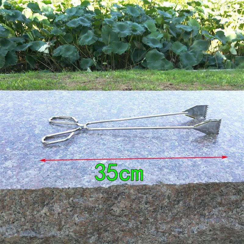 Sanitation garbage pick-up clips Household stainless steel garbage tongs food clips lengthened fire tongs property sanitary clamp pickers
