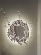 Rui Water Lens Design Sense Art Wall Lamp Living Room Xuan Guan Decorative Lamp Net Red Toilet Water Flower Mirror Comb Dresser