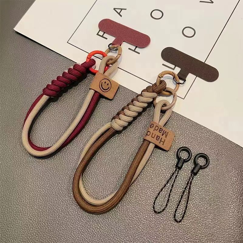 British Style Color-Blocking Woven Cotton Rope Phone Lanyard Short Hand-Held Strap Anti-Drop Anti-Slip Wrist Strap Phone Chain for Women Woven Rope Earphone Case Pendant Portable Wristband Keychain Earphone Case Card Holder British Style Color-Blocking Woven Cotton Rope Phone Lanyard Short Hand-Held Strap Anti-Drop Anti-Slip Wrist Strap Phone Chain for Women Woven Rope Earphone Case Pendant Portable Wristband Keychain Earphone Case Card Holder