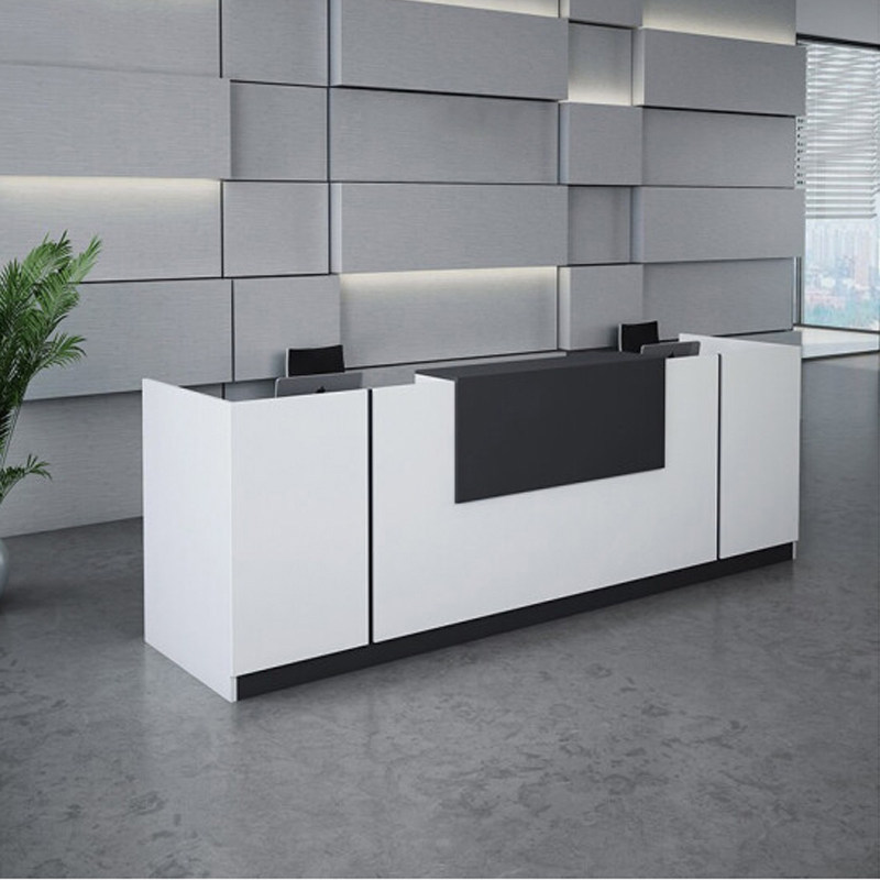 Office Furniture Company Front Desk Reception Desk Brief Modern Consultation Desk Greet the counter at the counter of the silver counter office counter
