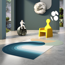 (One blanket one painting)Original design Aerospace carpet Living room coffee table blanket heterosexual line Bedroom light luxury customization