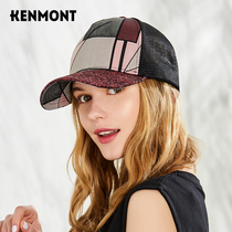  Camon sequin hat plaid baseball cap womens spring and summer sun hat Korean version of the cap travel sunscreen sun hat