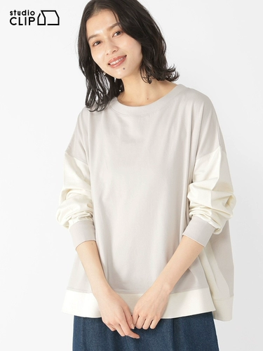 Женская рубашка Studio CLIPT, новинка весны 2023, с круглым вырезом, простой свободный универсальный топ для поездок на работу, 345190