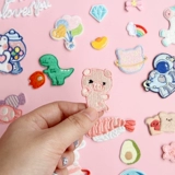 Милый радужный самоклеющийся карманный блокнот, с вышивкой, единорог